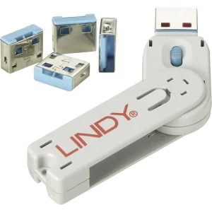 USB-Portblocker Plava boja LINDY USB-Lock + Key slika