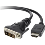 Belkin DVI / HDMI Priključni kabel [1x Muški konektor DVI, 18 + 1 pol - 1x Muški konektor HDMI] 1.8 m Crna