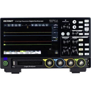 VOLTCRAFT DOV1254F LA digitalni osciloskop 125 MHz 4-kanalni 1.25 GSa/s 100 Mpts 12 Bit digitalni osciloskop s memorijom slika