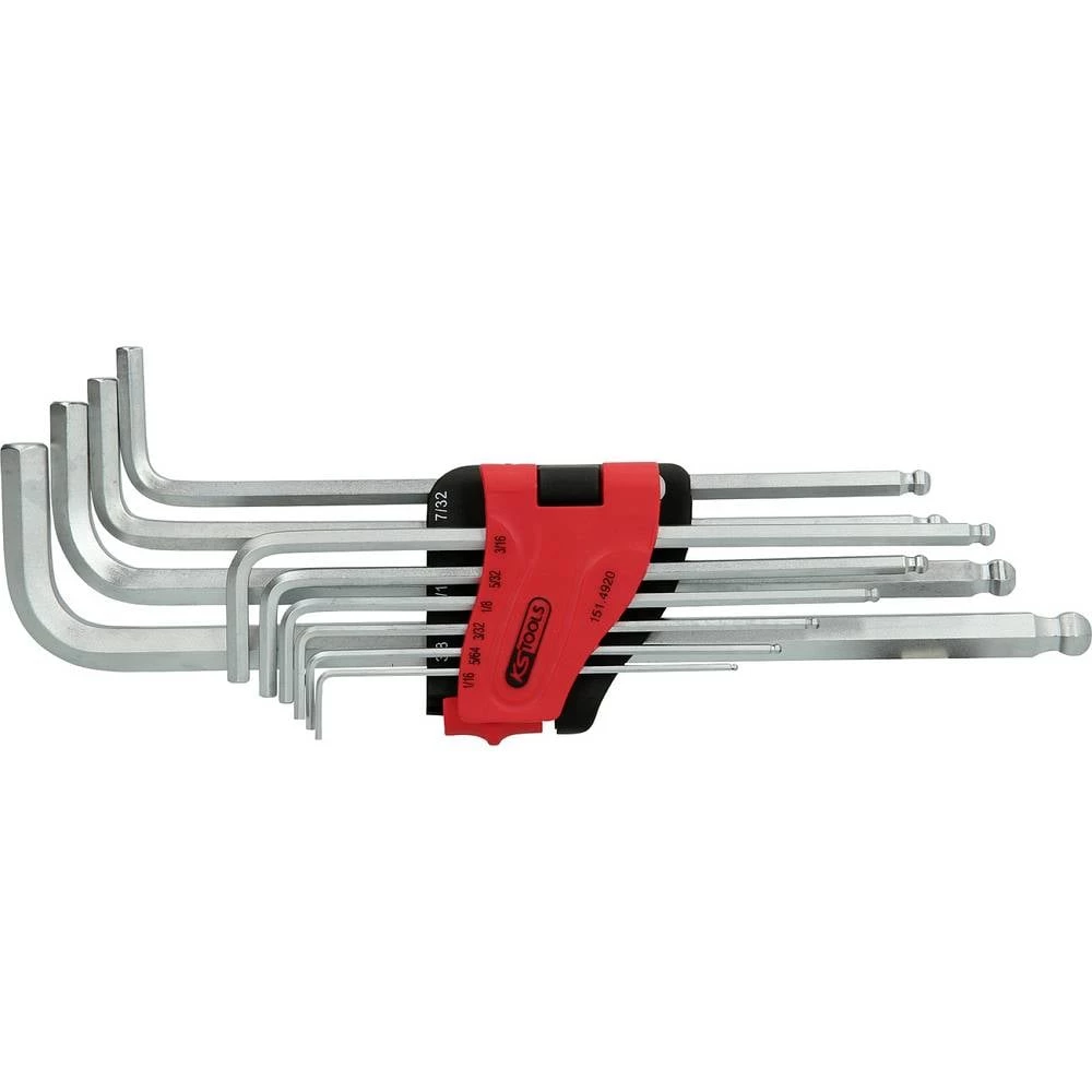 KS Tools 151.4920 unutarnji šesterokutni komplet kutnih odvijača 1/16 palac, 5/64 palac, 3/32 palac, 1/8 palac, 5/32 pal slika