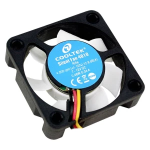 Cooltek Silent Fan 4010 ventilator za PC kućište crna, bijela (Š x V x D) 40 x 10 x 40 mm slika
