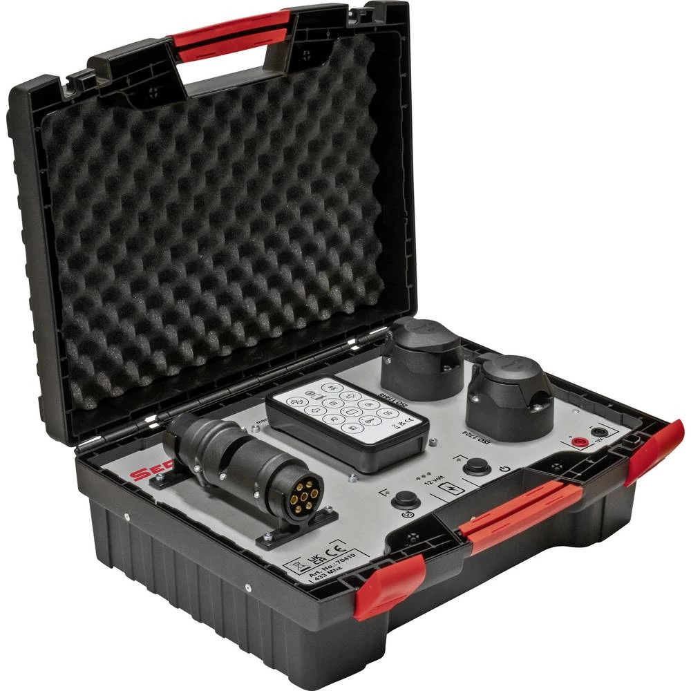 SecoRüt 70410 Wireless Control Case 12 Volt Testkoffer 7 & 13 polig per Funk kofer za bežično ispitivanje za prikolicu 1 slika