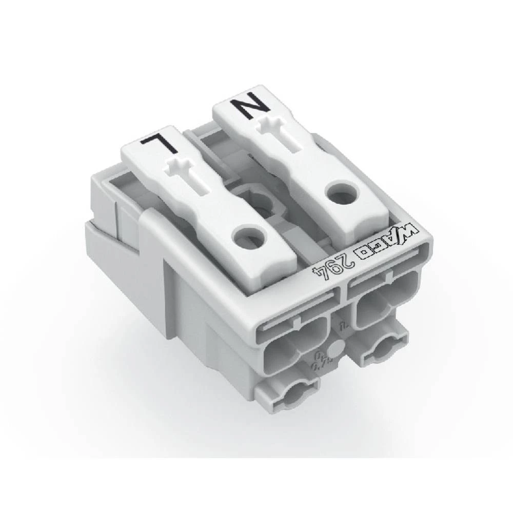 mrežna priključna stezaljka kruti: 0.5-1.5 mm² Broj polova (broj): 2 WAGO WAGO GmbH & Co. KG 1000 St. bijela slika