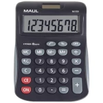 Maul MJ 550 stolni kalkulator crna Zaslon (broj mjesta): 8 baterijski pogon, solarno napajanje (Š x V) 155 mm x 11 mm