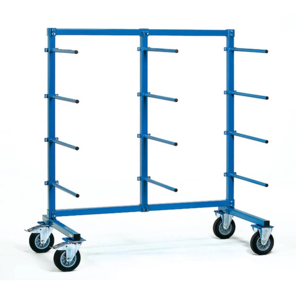 Fetra Hauptartikel 4615-1 kolica sa držačima čelik obložen s prahom Opterećenje (maks.): 500 kg Gume=puna guma slika