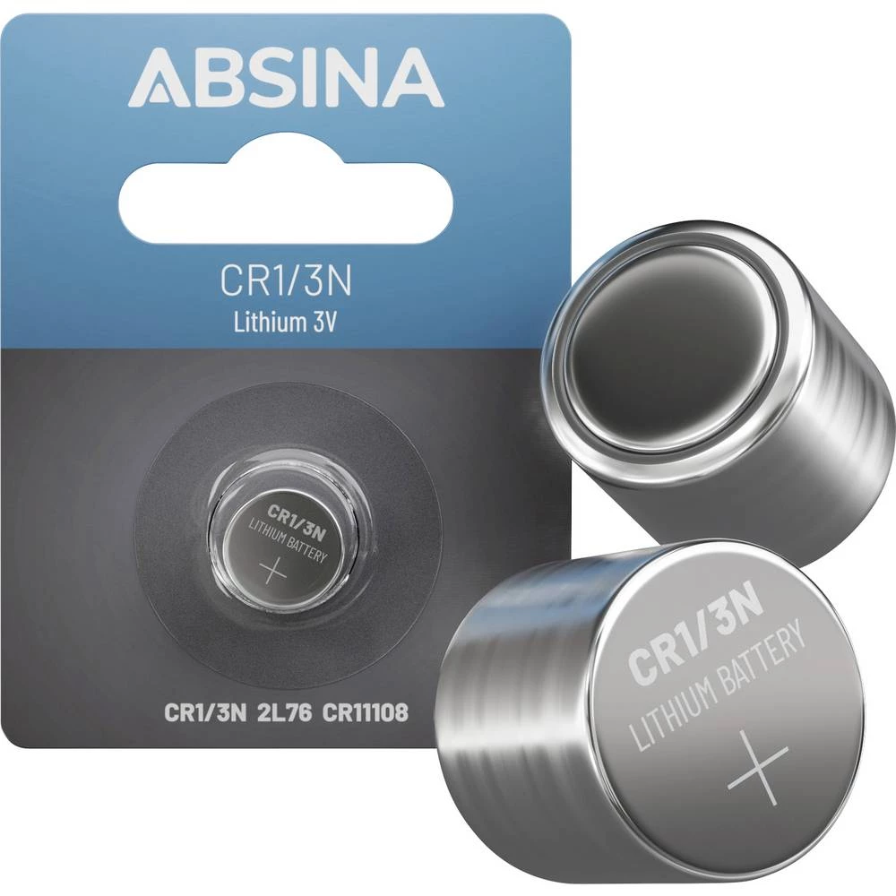 Absina gumbasta baterija CR 1/3 N 3 V 1 kom. litijev slika