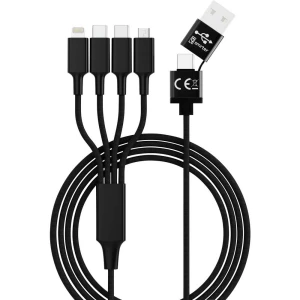 Smrter            USB-C™ utikač, Apple Lightning utikač, USB-Micro-B 3.0 utikač    1.20 m    crna slika