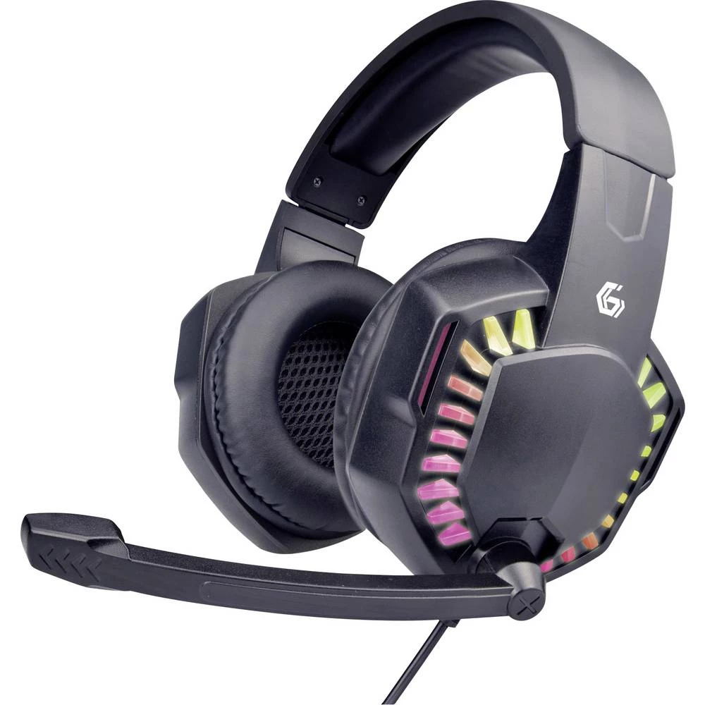 Gembird GHS-06 igre On Ear Headset žičani stereo crna kontrola glasnoće slika
