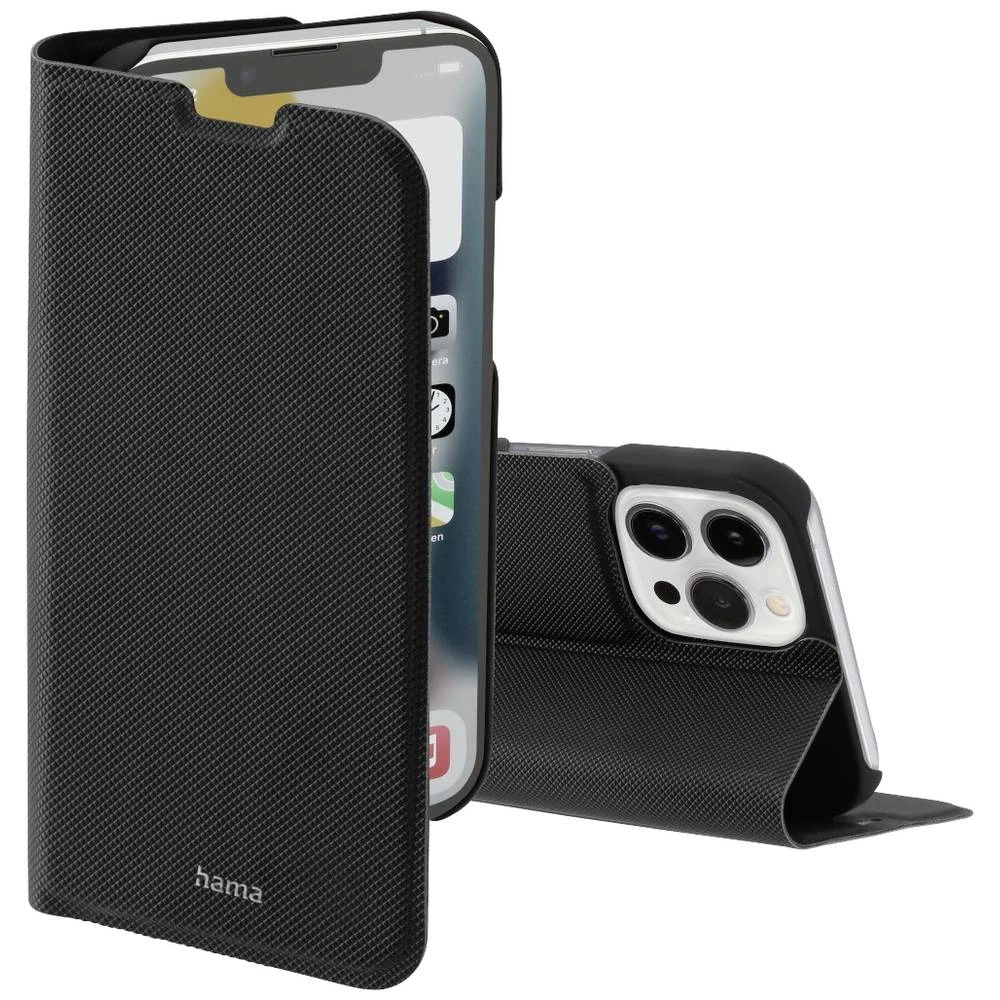Hama Slim Pro Pogodno za model mobilnog telefona: iPhone 14 Pro Max, crna Hama Slim Pro knjižica Apple iPhone 14 Pro Max crna slika