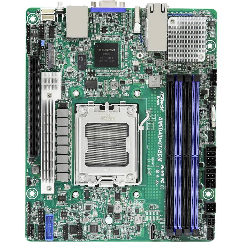 ASRock AM5D4ID-2T/BCM matična ploča Baza AMD AM5 Faktor oblika (detalji) Mini-ITX slika
