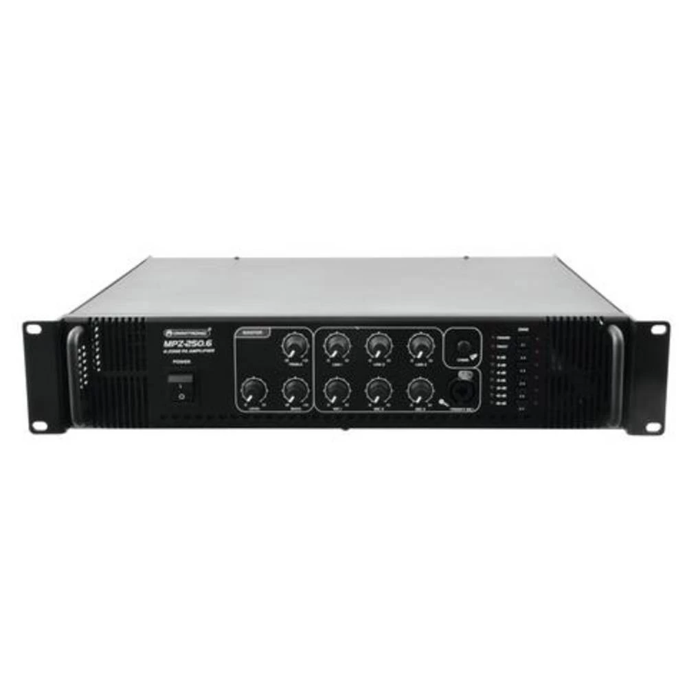 Omnitronic MPZ-250.6 elektroakustično pojačalo 250 W 6 zona slika