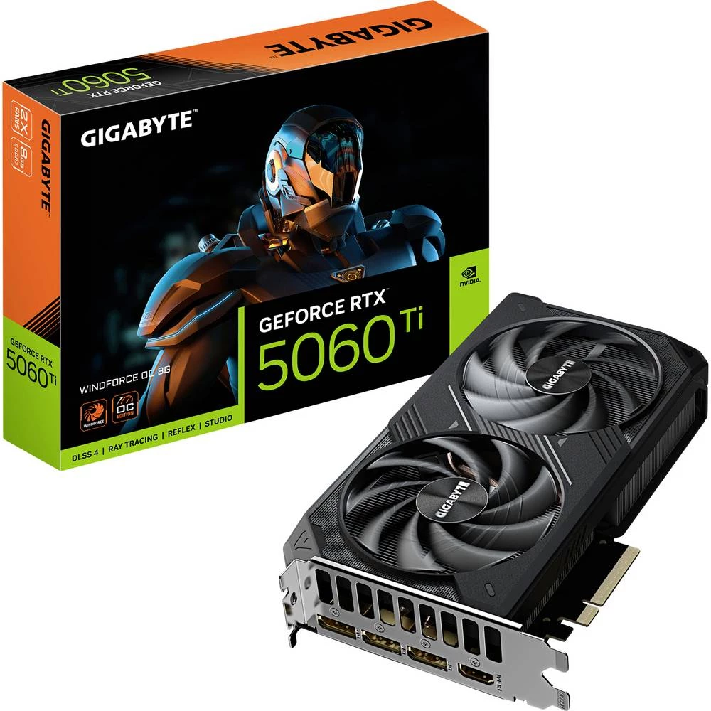 Gigabyte grafička kartica Nvidia GeForce RTX 5060 Ti GeForce RTX 5060 Ti 8 GB GDDR7 RAM slika