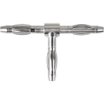 Schützinger TFS 1241 utični konektor za osigurač utičnica 4 mm, utičnica 4 mm - utičnica 4 mm nikal 1 St.