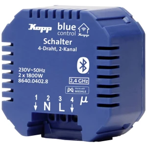 BC.Schaltakt.4D.2Kan. Blue-Control 2-kanalni aktuator prebacivanja Rasklopna snaga (maks.) 1800 W, 1800 W plava boja slika