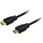 LogiLink HDMI Priključni kabel [1x Muški konektor HDMI - 1x Muški konektor HDMI] 7.5 m Crna