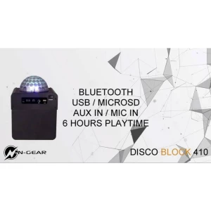 N-Gear Disco Block 410 Portable Bluetooth Disco / Karaoke Speaker uređaj za karaoke slika