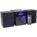 UNIVERSUM MS 300-21 stereo uređaj AUX, Bluetooth®, CD, DAB+, UKW, USB, funkcija punjenja baterije, uklj. daljinski upravljač, uklj. kutija zvučnika, funkcija alarma 2 x 5 W crna slika