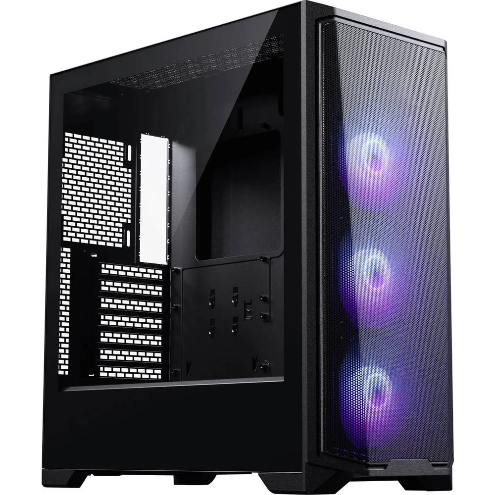 Phanteks Eclipse G370A kućište , kućište za igraće računalo, kućište za računala crna slika
