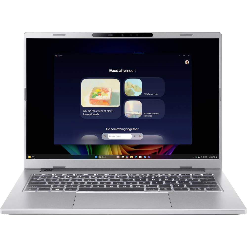 Acer Notebook Aspire 14 AI OLED 35.6 cm (14 palac) WUXGA AMD Ryzen AI 7 350 32 GB RAM 1 TB SSD njemačka, qwertz Nije dos slika