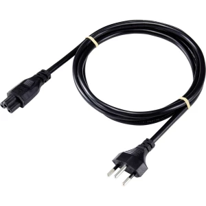 Basetech XR-1638060 prijenosno računalo kabel za napajanje crna 1.80 m slika