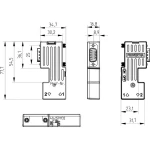Provertha 40-1591132 Utični konektor za senzor/aktivator, nekonfekcionirani Ženski konektor, Utikač Broj polova: 9 1 ST