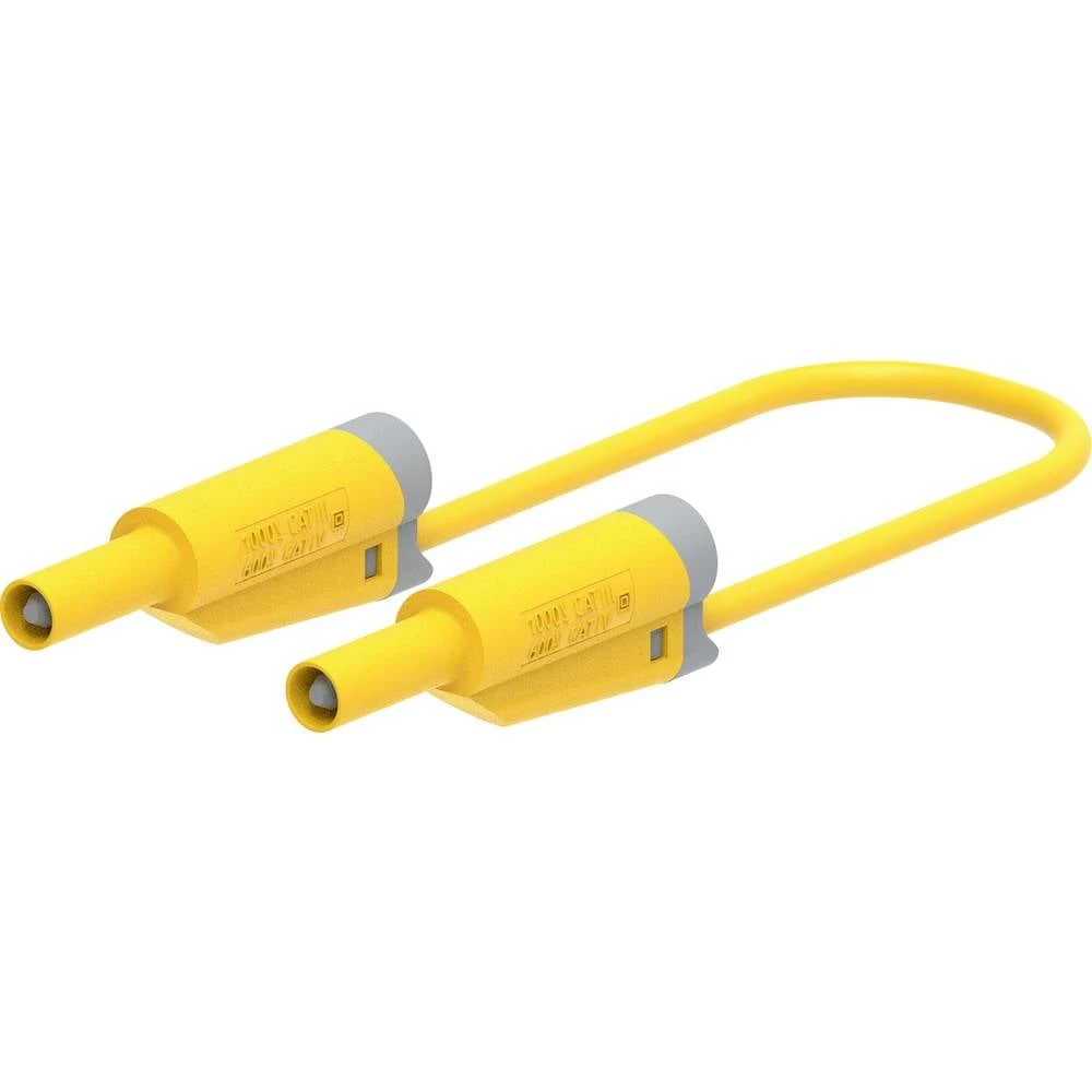 Electro PJP 2712-IEC-CD1-50J mjerni vod banana utikač 50 cm žuta 1 kom. slika