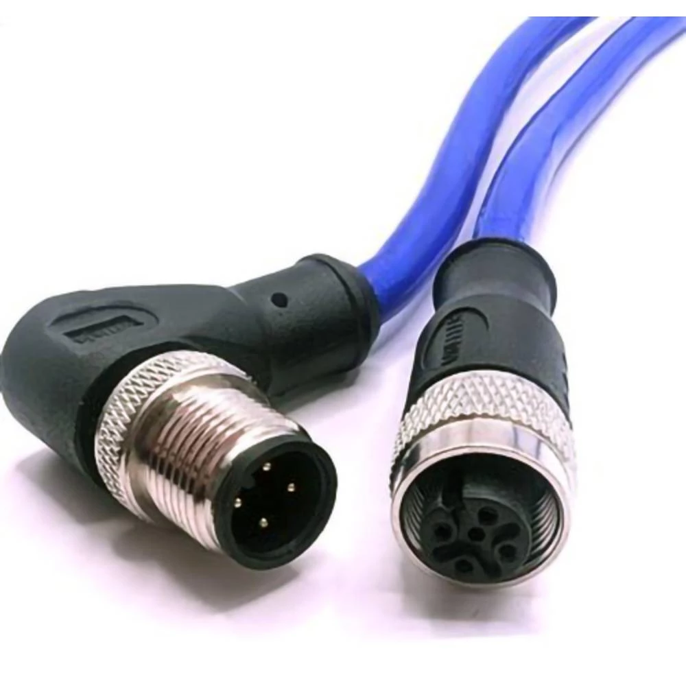 Mueller Electric C4BC81M010 utični konektor za senzor/aktivator M12 kutni muški konektor, žženski konektor, ravni 10 m B slika