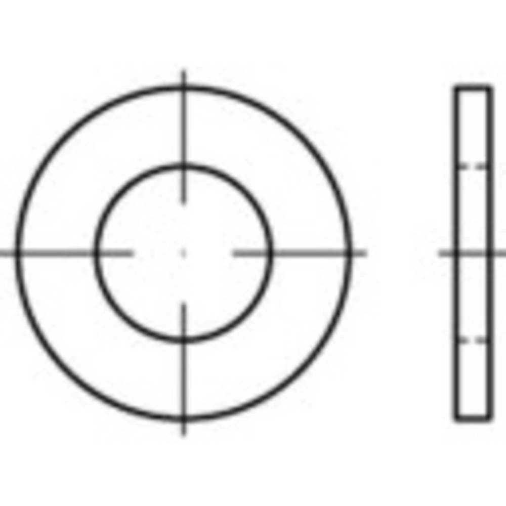 podložna pločica 10.5 mm 16 mm   nehrđajući čelik A2 1000 St. TOOLCRAFT  1067619 slika
