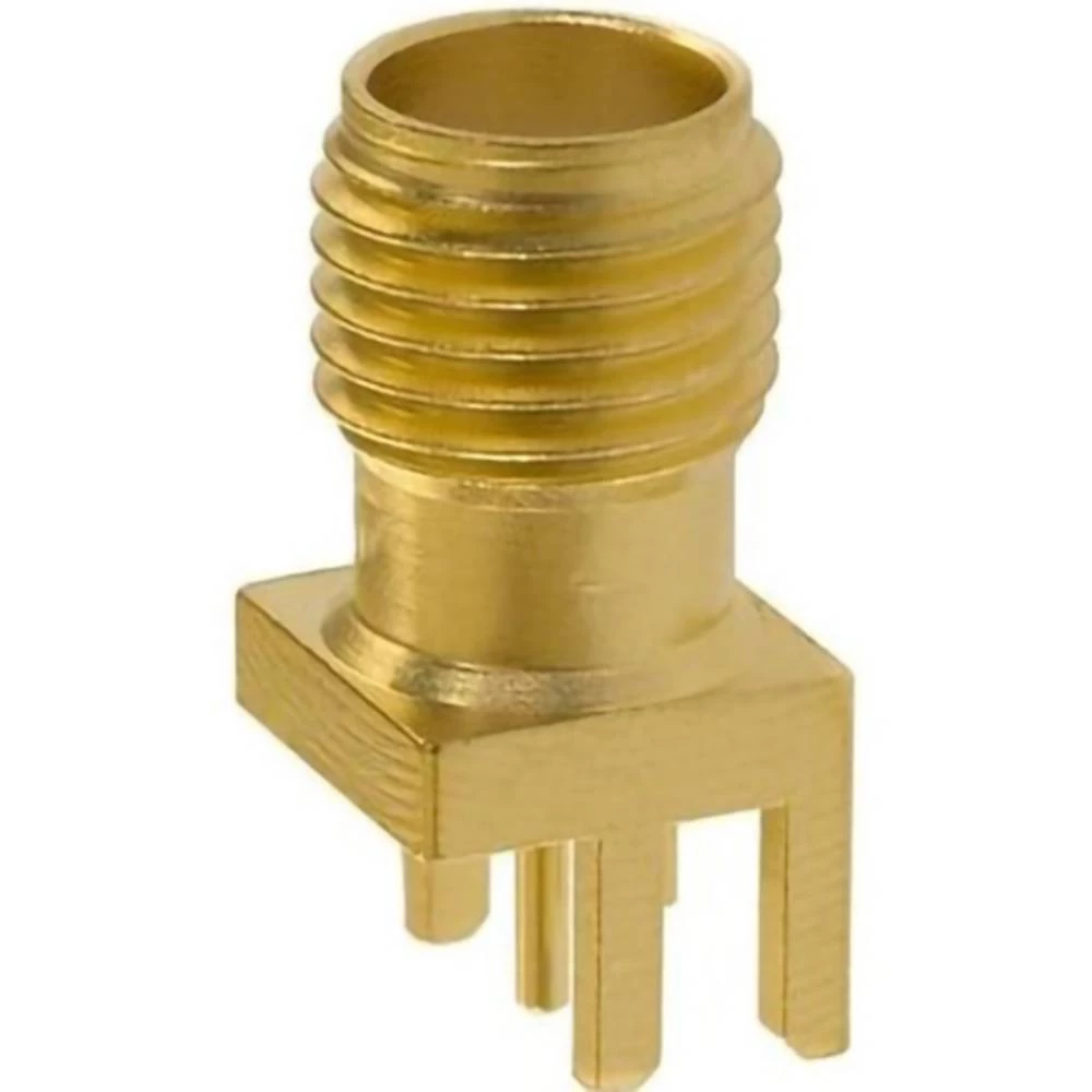 Mueller Electric BU-1420711821 adapterski utikač SMA-utičnica - tiskana pločica ravan mjedena slika