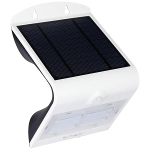 V-TAC vanjska solarna zidna lampa s detektorom pokreta  VT-768 7523   LED 3.00 W dnevno svjetlo bijelo, toplo bijela bijela, crna slika