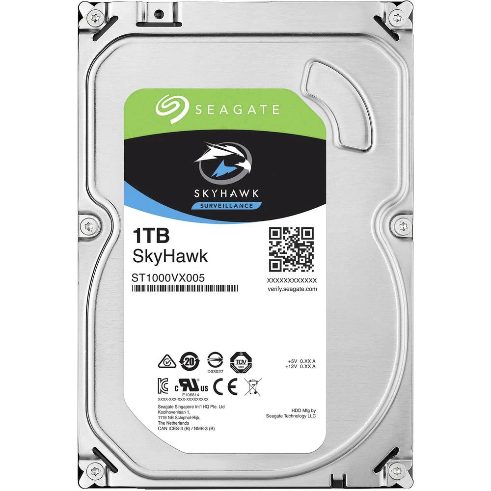 Unutarnji tvrdi disk 8.9 cm (3.5 ") 1 TB Seagate SkyHawk Bulk ST1000VX005 SATA III slika