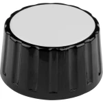 Okretni gumb S gumbom za obilježavanje Crna (Ø x V) 36 mm x 18.5 mm Mentor 334.61 1 ST