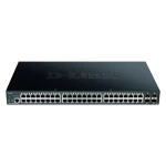 D-Link DGS-1250-52XMP/E Smart Managed PoE Gigabit Switch (48 x 10/100/1000 Mbit/s BaseT PoE+ port, 4 x 10G SFP+ utor, 370W PoE kapacitet, 19&quot, metalno kućište)   D-Link  DGS-1250-52XMP/E  DGS-1...