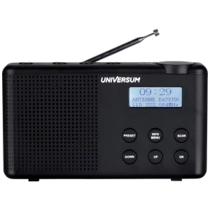 UNIVERSUM DR 200-20 džepni radio DAB+ (1012), ukw DAB+, UKW  mogućnost punjenja crna slika
