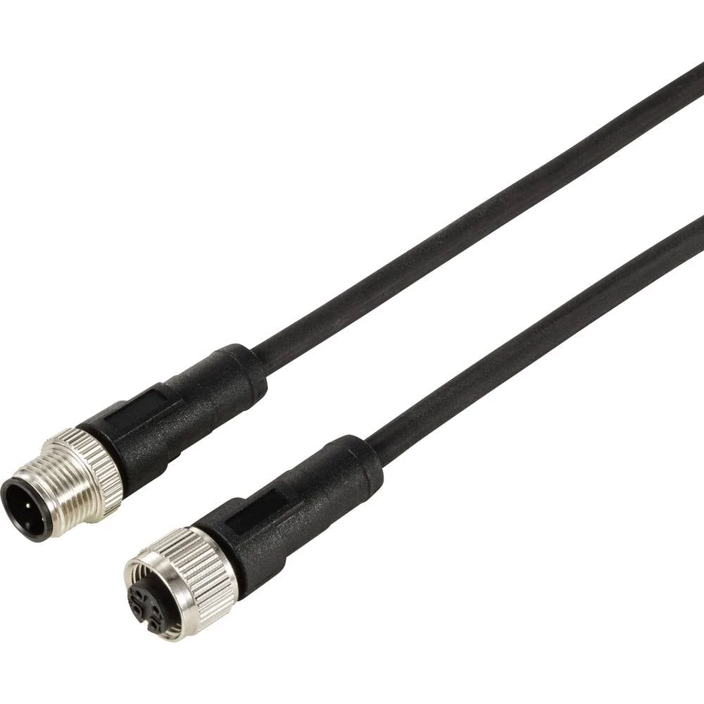 TRU COMPONENTS TC-12833008 produžni kabel za senzor/aktivator M12 ravni utikač na ravnu sklopku 2 m Broj polova: 4 1 St. slika