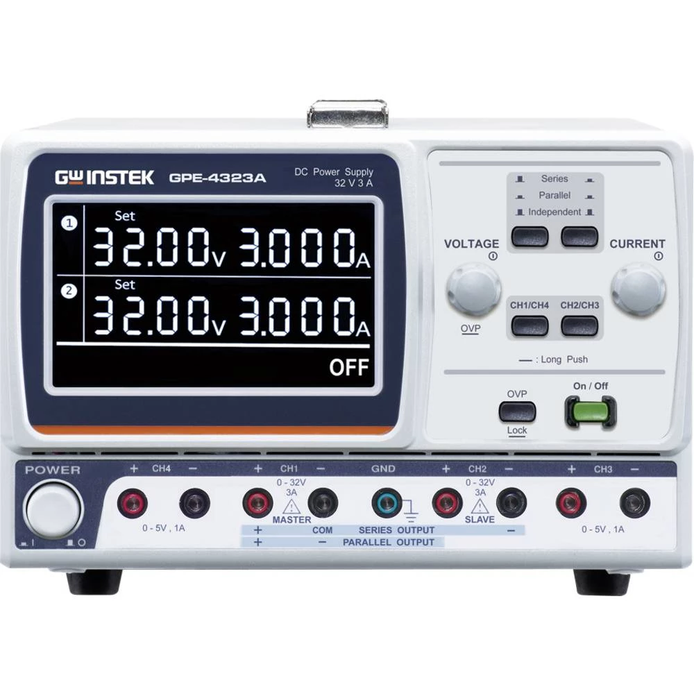GW Instek GPE-4323A 212 W Vierkanal Liner DC-Netzteil laboratorijsko napajanje, podesivo 212 W daljinsko kontrolirano, m slika