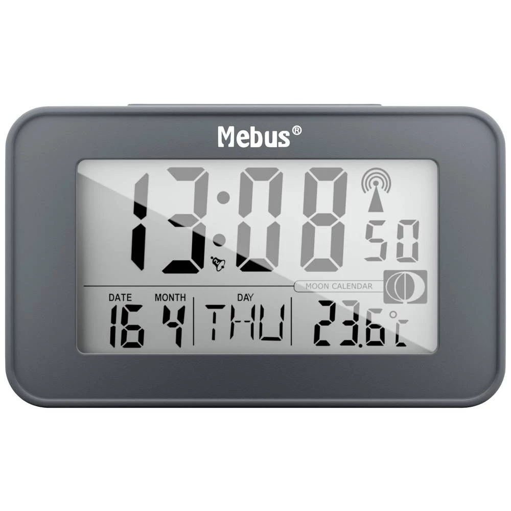 Mebus  51460  radijski  budilica  antracitna boja  Vrijeme alarma 2 slika