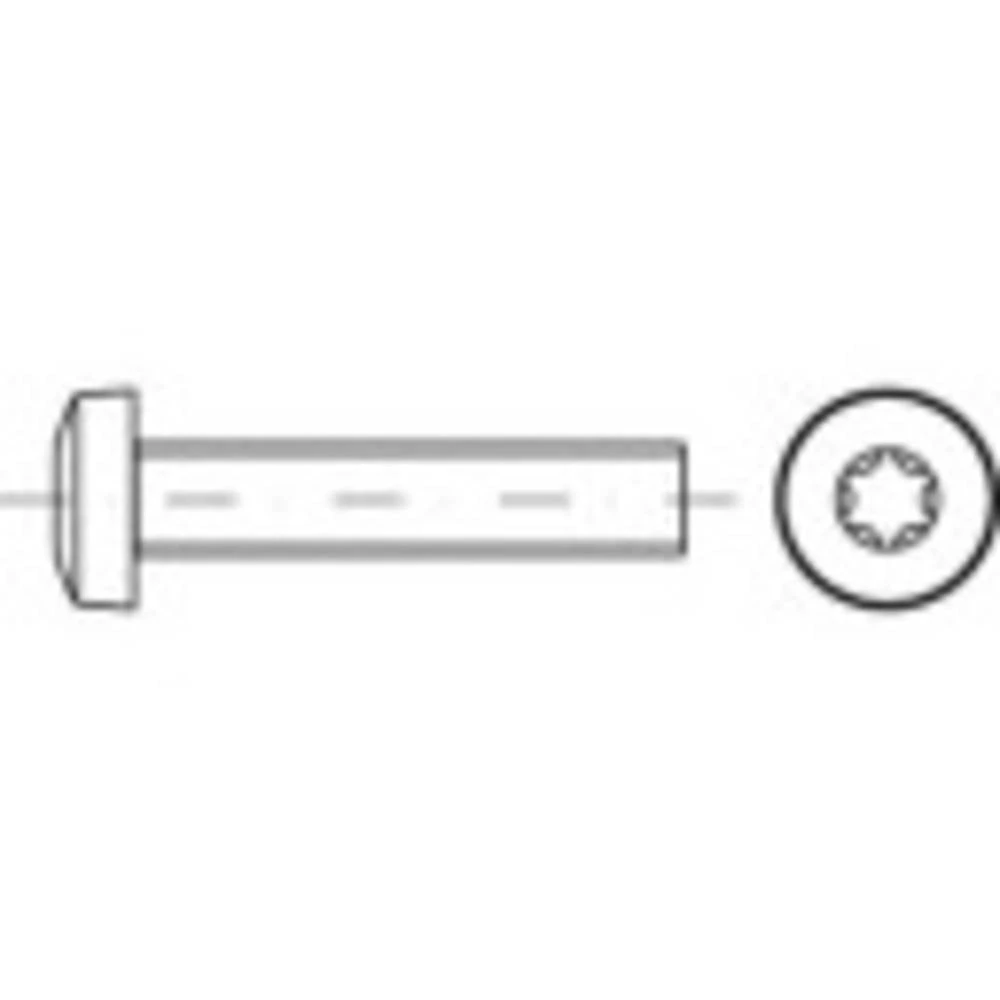 TOOLCRAFT 1068685 vijak s lećastom glavom M1.6 16 mm T-profil DIN 7985 nehrđajući čelik A2 1000 St. slika