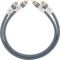 Oehlbach Cinch Audio Priključni kabel [2x Muški cinch konektor - 2x Muški cinch konektor] 1.50 m Antracitna boja pozlaćeni konta slika