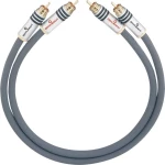 Oehlbach Cinch Audio Priključni kabel [2x Muški cinch konektor - 2x Muški cinch konektor] 1.50 m Antracitna boja pozlaćeni konta