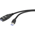 Renkforce    USB kabel    USB 3.2 gen. 1 (USB 3.0)    USB-A utikač, USB-A utičnica    5.00 m    crna slika