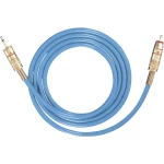 Oehlbach Cinch / Utičnica Audio Priključni kabel [1x Muški cinch konektor - 1x 3,5 mm banana utikač] 5 m Plava boja pozlaćeni ko