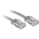 LINDY 47495 RJ45 mrežni kabel, Patch kabel cat 6 U/UTP 10.00 m siva  1 St.