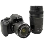 Canon EOS 2000D EF-S 18-55 IS II Kit digitalni slr fotoaparat uklj. ef-s 18-55 mm is ii 24.1 Megapiksela crna optičko tražilo, s ugrađenom bljeskalicom, WiFi, Full HD video, živa slika