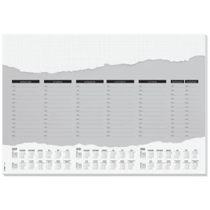 SIGEL dizajn papirnatog podmetača &quot,Tjedni planer&quot, - cca A2 - kalendar za 3 godine - 52 lista Sigel HO305 podloga za pisanje godišnji plan bijela (Š x V) 595 mm x 410 mm slika