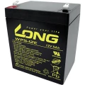Long WP5-12E WP5-12E olovni akumulator 12 V 5 Ah olovno-koprenasti (Š x V x D) 90 x 107 x 70 mm plosnati priključak 6.35 mm ciklus postojanosti, nisko samopražnjenje, bez održavanja slika