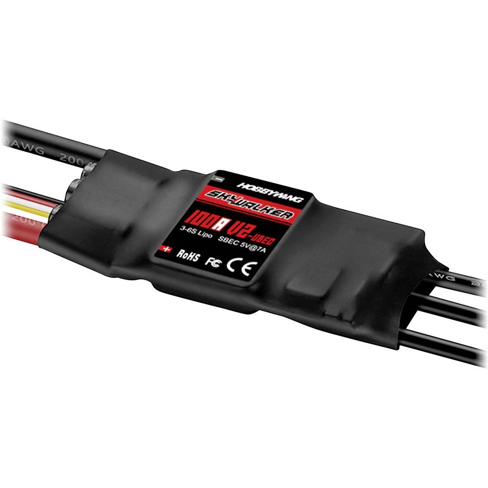 Hobbywing Skywalker V2 100A regulator leta za brushless modele aviona Opteretivost (maks. A): 120 A slika