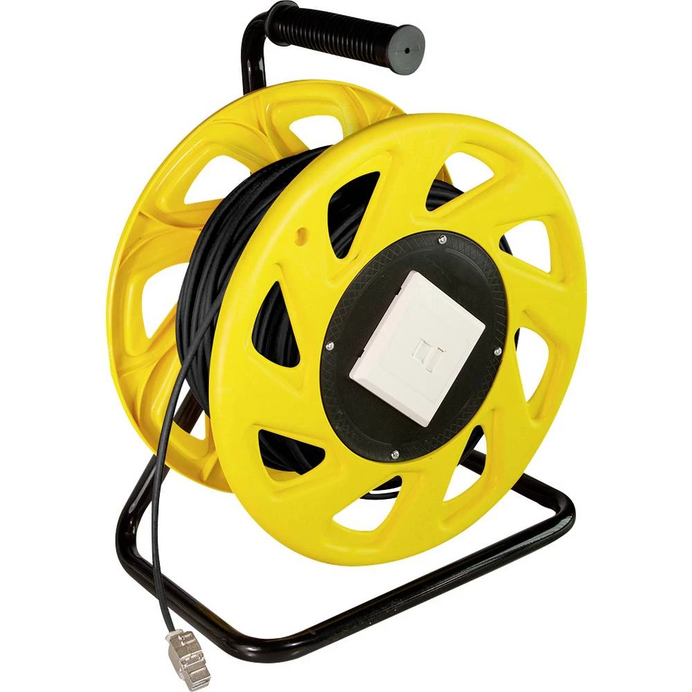 LogiLink CQ4060S RJ45 mrežni kabel, Patch kabel CAT 7 S/FTP 60 m crno-žuta bez halogena, nizak udio dimnog plina, TPE pl slika