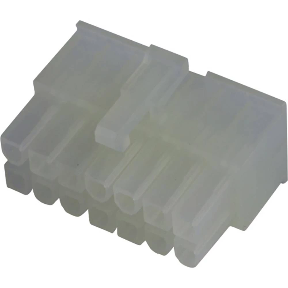 Molex 39012140 Mini-Fit Jr. Receptacle Housing, Dual Row, 14 Circuits, UL 94V-2, Natural slika