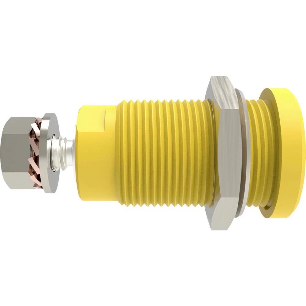 Schützinger DI SEB 9424 Ni / GE sigurnosna ugrađena utičnica ravan žuta 1 St. slika